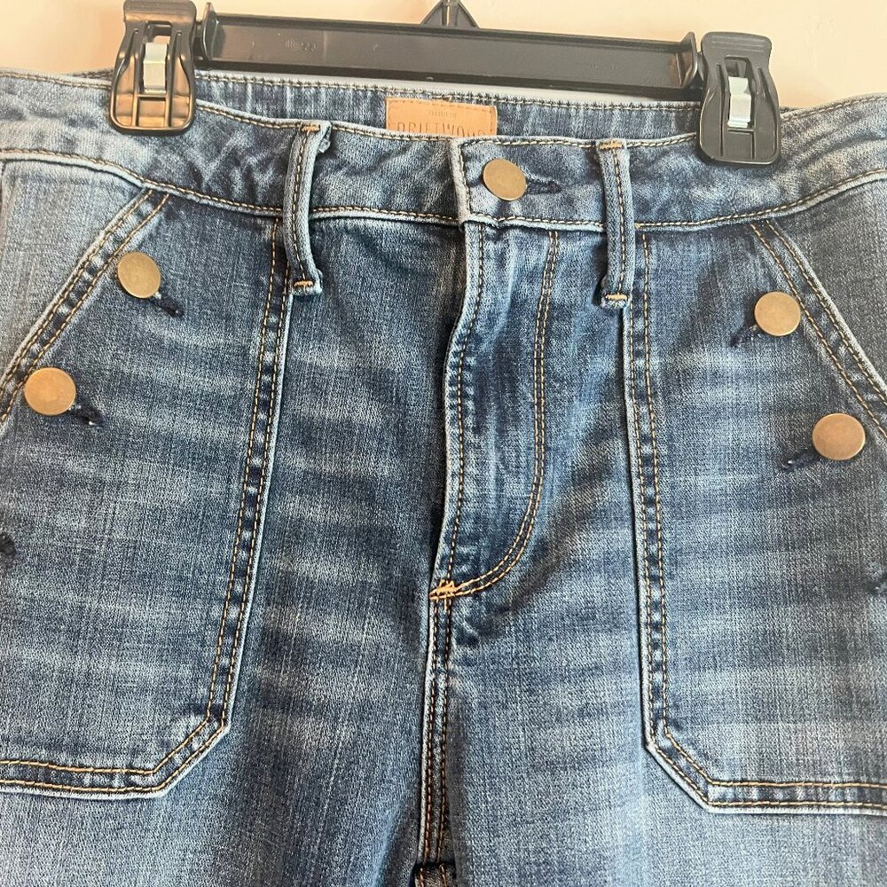 Flair Leg Sailor Button jeans